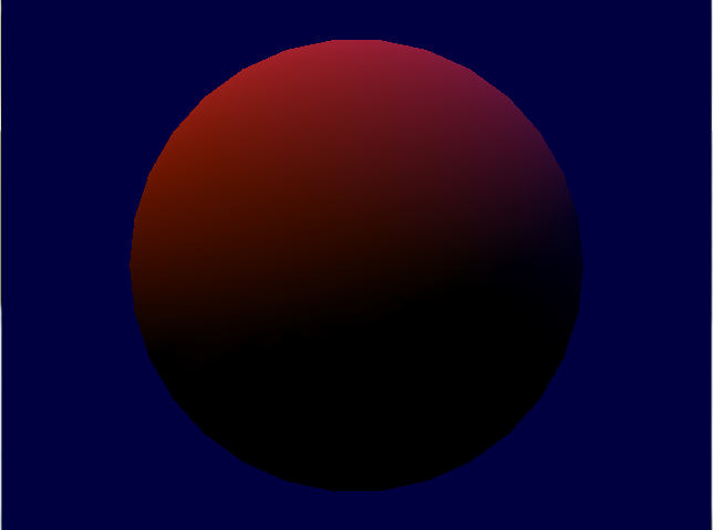 Exemple d'éclairage d'une sphère en OpenGL